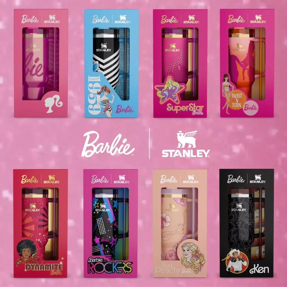 BARBIE x STANLEY Tumbler FULL SET OF 8 - 40oz Quencher - IN-HAND